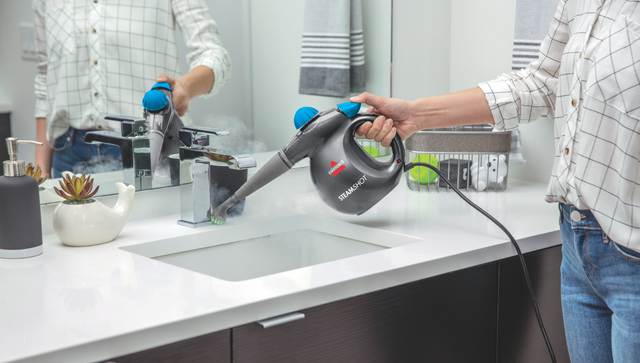 How To Use The BISSELL Steam Shot™ Handheld Steam Cleaner