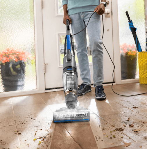 clean floor and grout