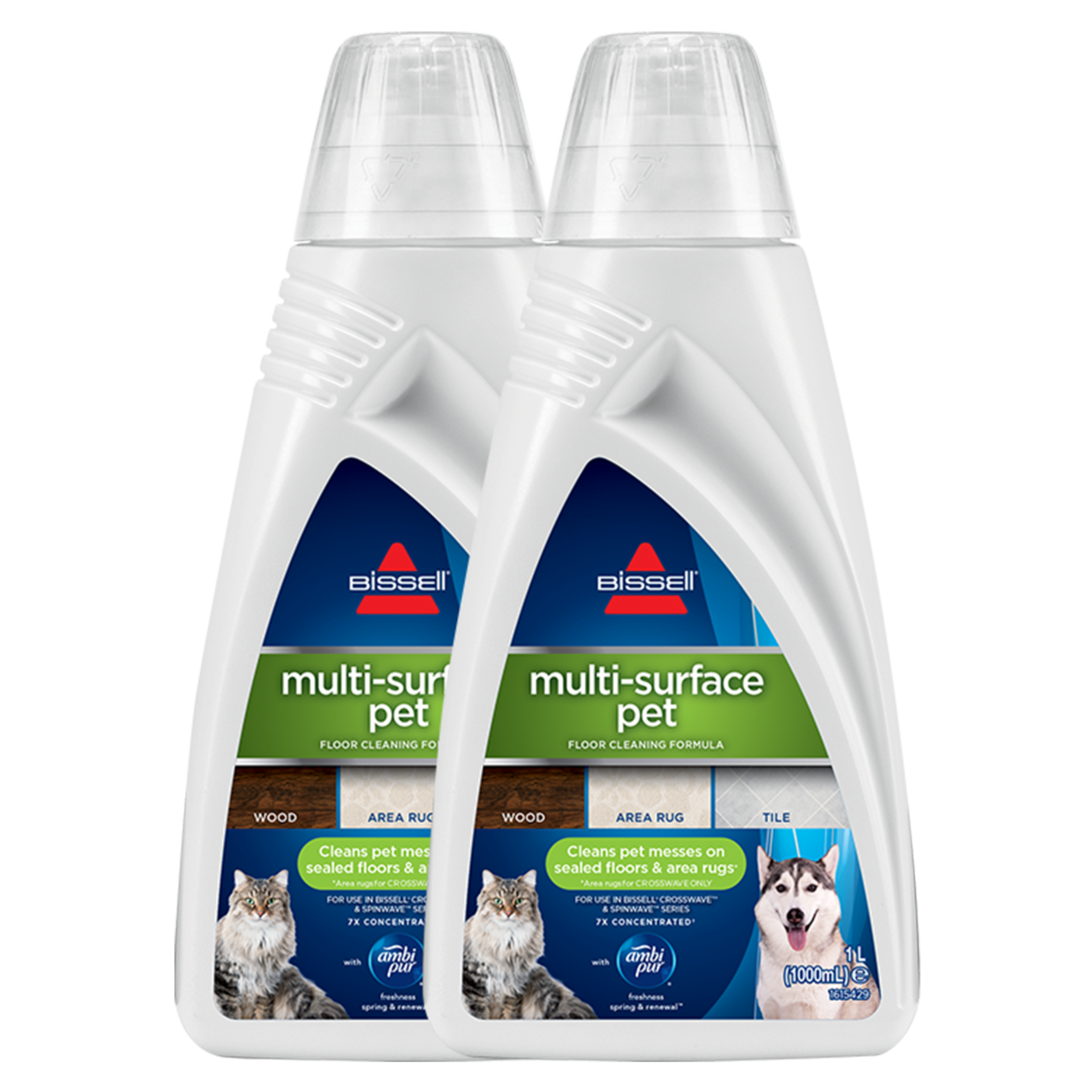 Bissell Multi-Surface Pet - Floor Cleaning Formula - pack of 2