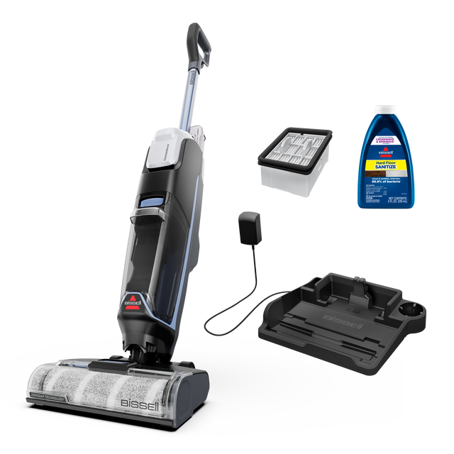 Bissell CrossWave Edge Cordless vacuum cleaner with attachments and cleaning solution