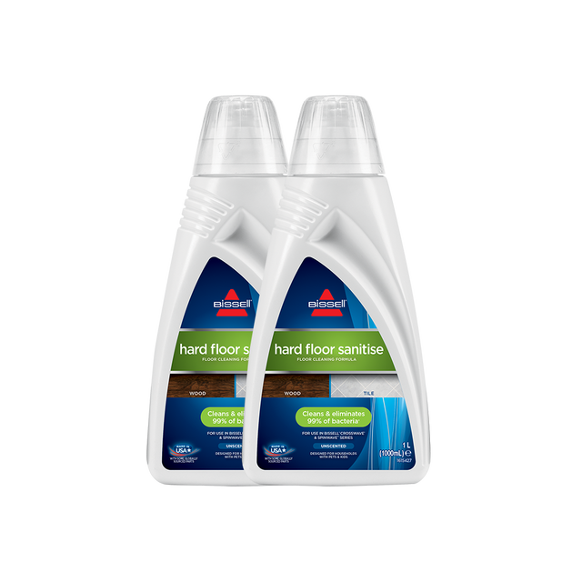 BISSELL Twin Pack Crosswave & SpinWave Sanitise Cleaning Formula 2532