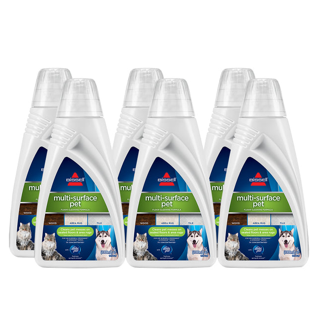 BISSELL Six Pack Multi Surface Pet Cleaning Formula For Crosswave Spinwave 1L